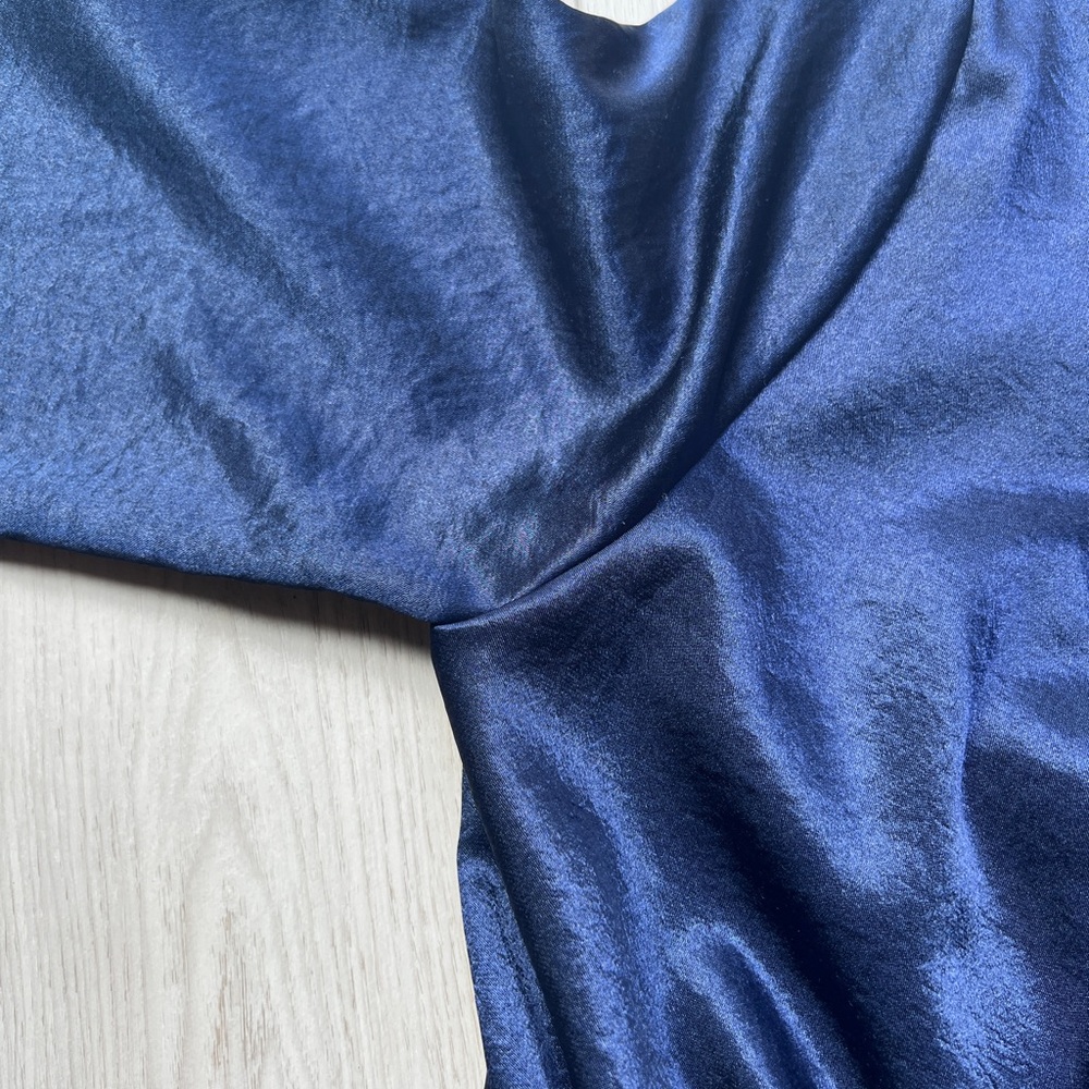 Navy mini wrap dress - Picture 3 of 5